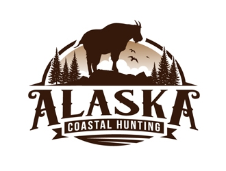 Alaska Coastal Hunting logo design by DreamLogoDesign