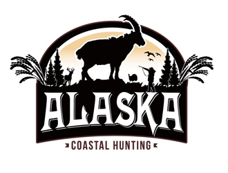 Alaska Coastal Hunting logo design by DreamLogoDesign