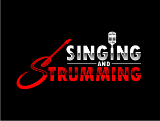 Singing and Strumming logo design by coco
