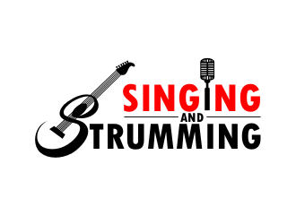 Singing and Strumming logo design by coco