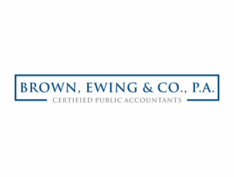 Brown, Ewing & Co., P.A.        Certified Public Accountants logo design by hidro