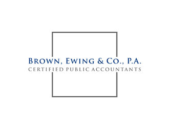 Brown, Ewing & Co., P.A.        Certified Public Accountants logo design by johana