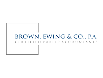 Brown, Ewing & Co., P.A.        Certified Public Accountants logo design by mbah_ju