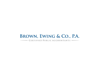 Brown, Ewing & Co., P.A.        Certified Public Accountants logo design by ndaru