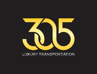 305 Luxury Transportation  logo design by rokenrol