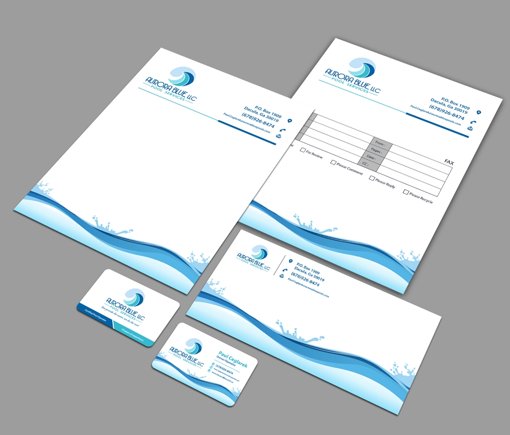 Aurora Blue, LLC logo design by abss