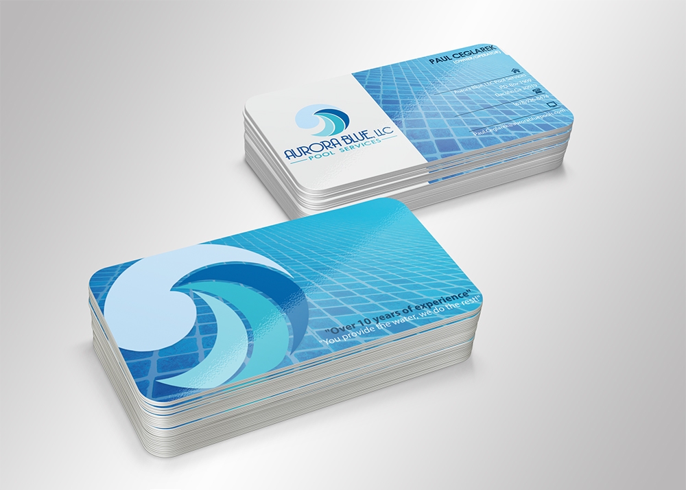 Aurora Blue, LLC logo design by aamir