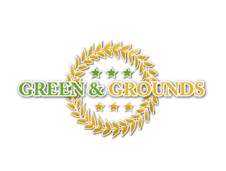 Greens & Grounds logo design by samuraiXcreations