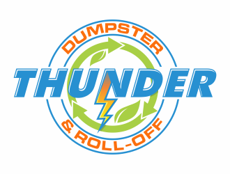 Thunder Dumpster & Roll-off logo design by agus