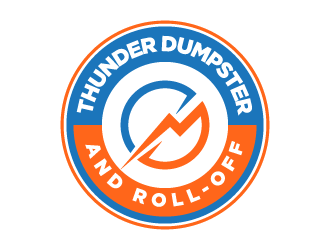 Thunder Dumpster & Roll-off logo design by pencilhand