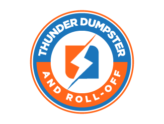 Thunder Dumpster & Roll-off logo design by pencilhand