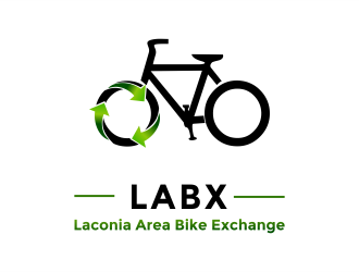Laconia Area Bike Exchange (LABX) logo design by aldesign