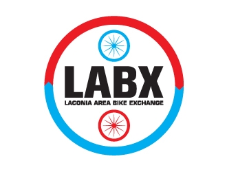 Laconia Area Bike Exchange (LABX) logo design by Radovan