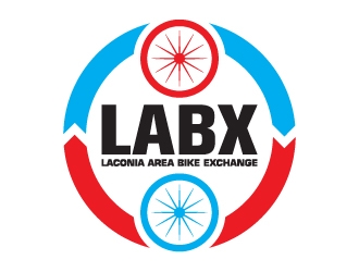 Laconia Area Bike Exchange (LABX) logo design by Radovan