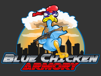 Blue Chicken Armory logo design by reight