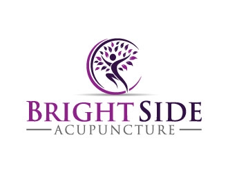 Bright Side Acupuncture logo design by pixalrahul