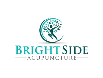 Bright Side Acupuncture logo design by pixalrahul