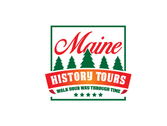 Maine History Tours   Tagline: Walk Your Way Through Time logo design by akupamungkas