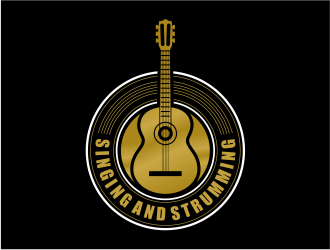 Singing and Strumming logo design by mutafailan