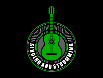 Singing and Strumming logo design by mutafailan
