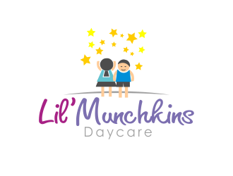 Lil’ Munchkins Daycare logo design by YONK