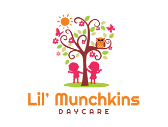 Lil’ Munchkins Daycare logo design by logolady
