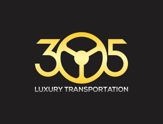 305 Luxury Transportation  logo design by rokenrol