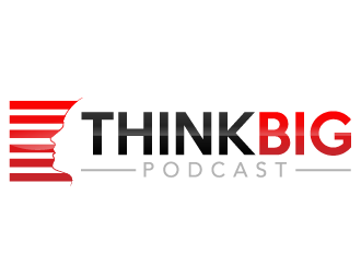 Think Big Podcast logo design by grea8design