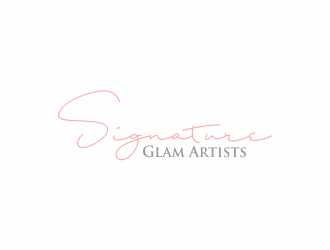 Signature Glam Artists logo design by eagerly