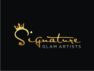 Signature Glam Artists logo design by mbamboex