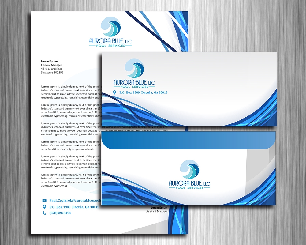 Aurora Blue, LLC logo design by MastersDesigns