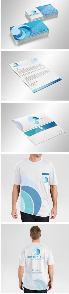 Aurora Blue, LLC logo design by aamir