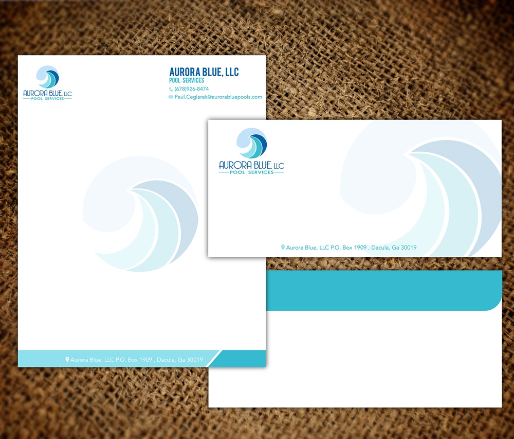 Aurora Blue, LLC logo design by grea8design