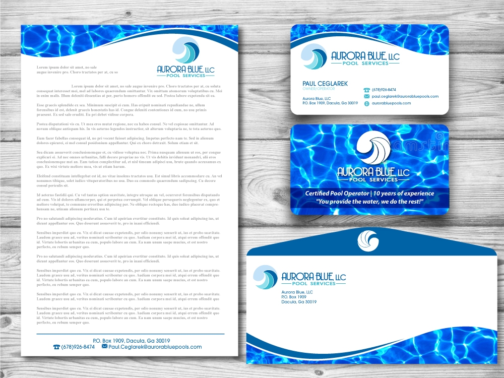 Aurora Blue, LLC logo design by jaize