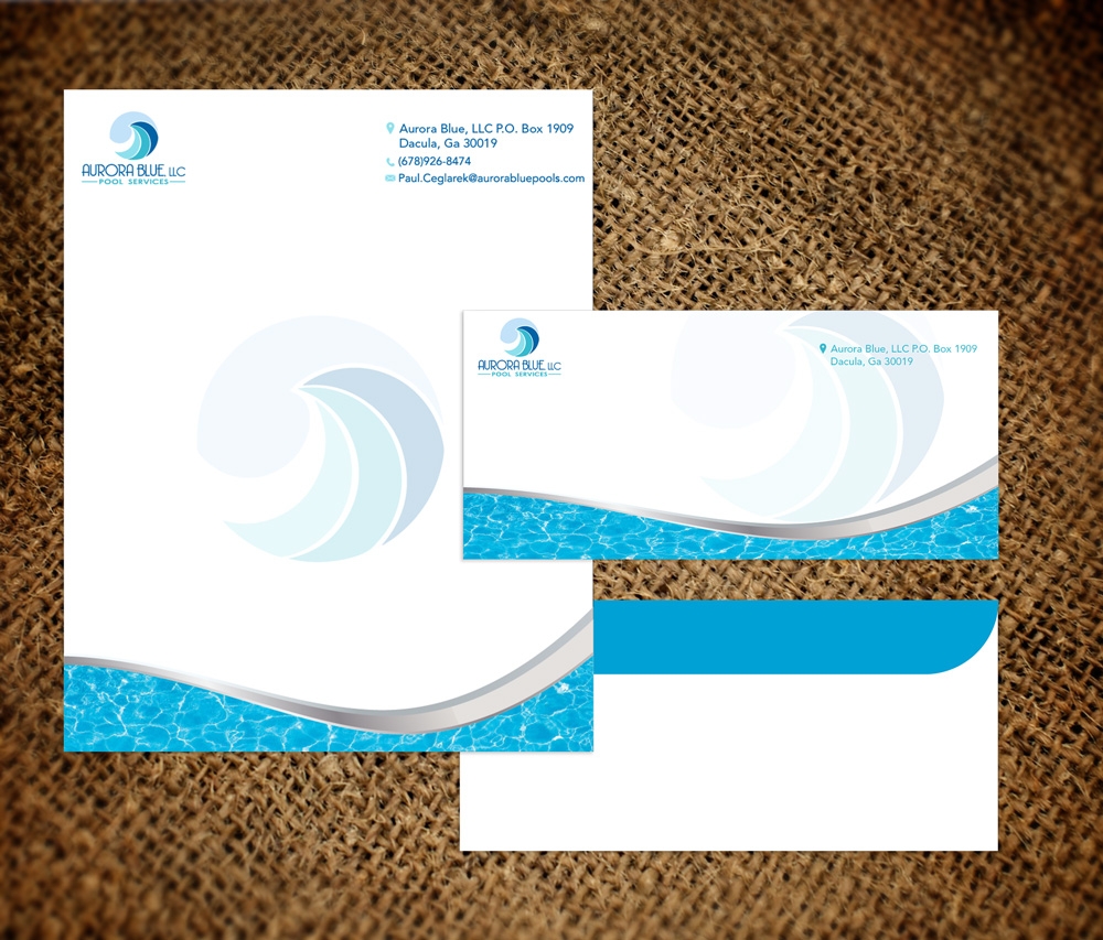 Aurora Blue, LLC logo design by grea8design