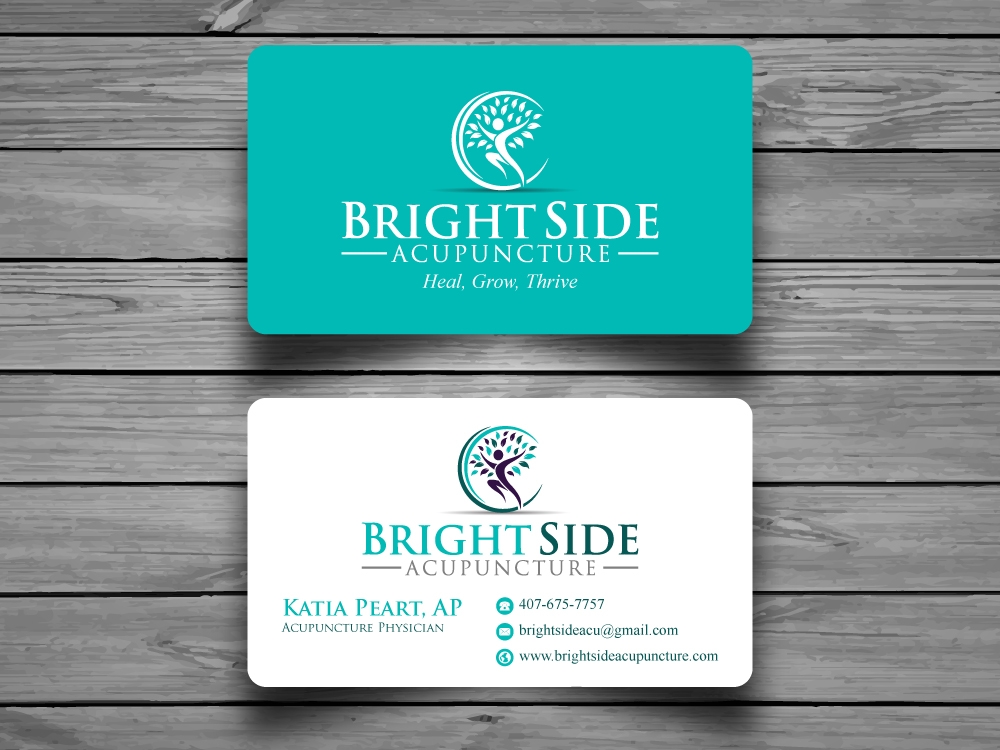 Bright Side Acupuncture logo design by labo