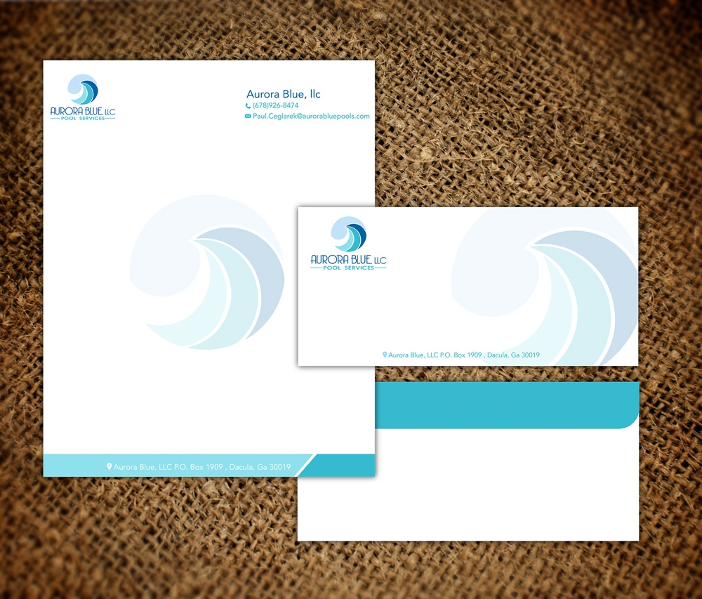Aurora Blue, LLC logo design by grea8design