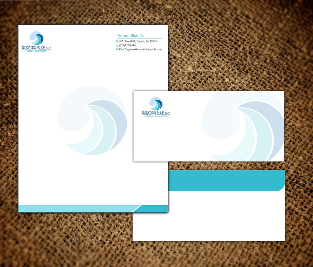 Aurora Blue, LLC logo design by grea8design