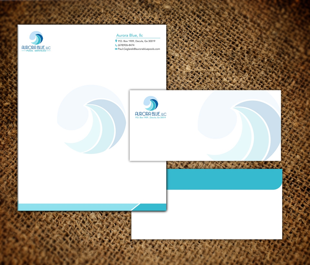 Aurora Blue, LLC logo design by grea8design