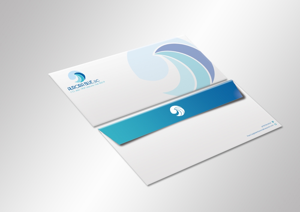 Aurora Blue, LLC logo design by aamir