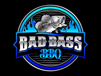 Bad Bass BBQ logo design by jaize