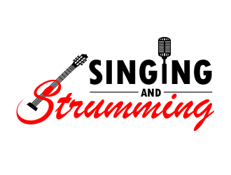 Singing and Strumming logo design by coco