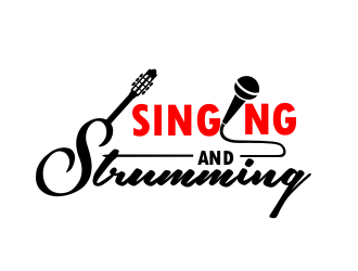 Singing and Strumming logo design by coco