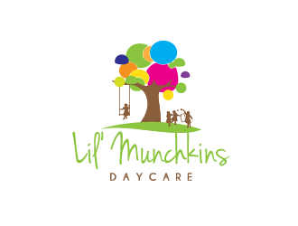 Lil’ Munchkins Daycare logo design by akupamungkas