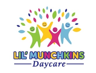 Lil’ Munchkins Daycare logo design by Radovan