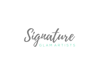 Signature Glam Artists logo design by senandung