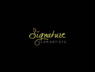 Signature Glam Artists logo design by senandung