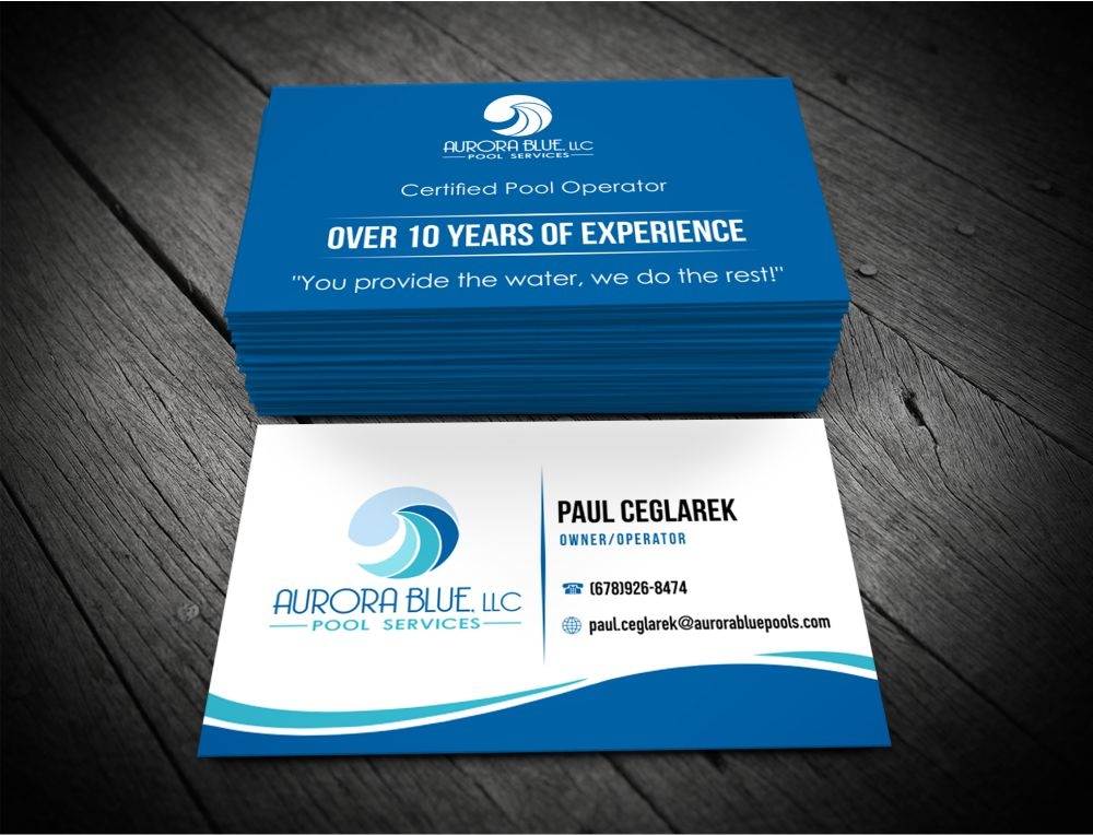 Aurora Blue, LLC logo design by Girly