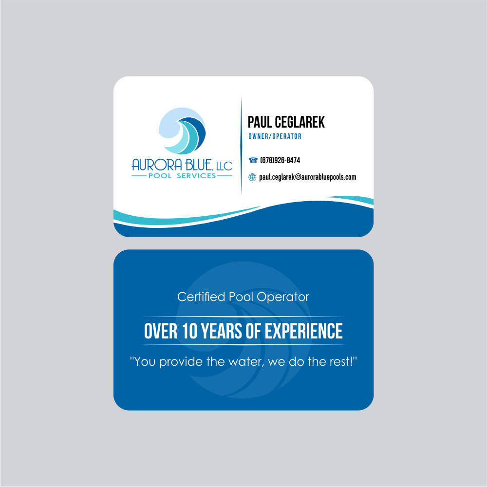 Aurora Blue, LLC logo design by Girly