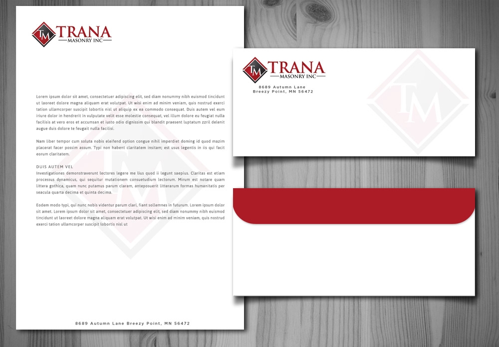 Trana Masonry Inc. logo design by scriotx